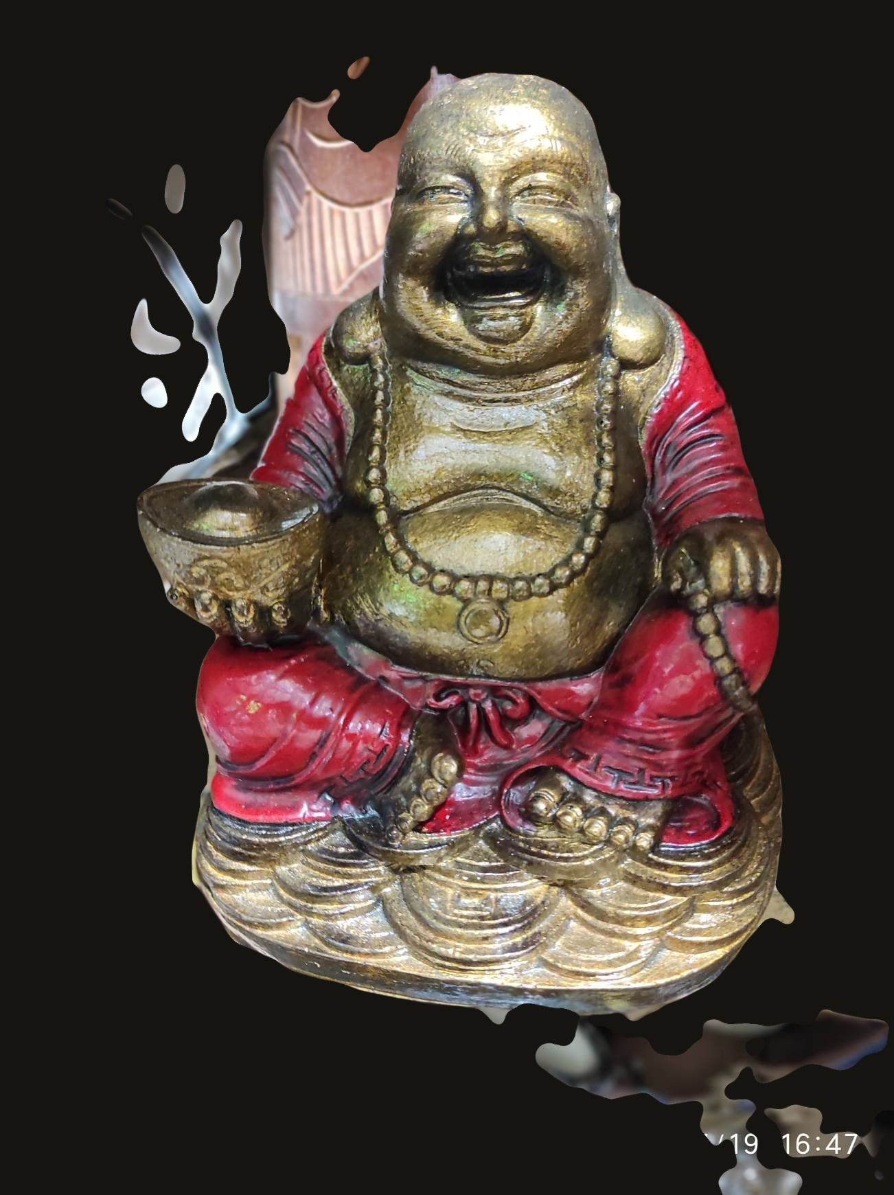 bouddha rieur porte bonheur 22 cm