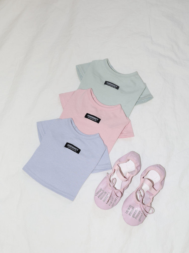 サムネイル： 【予約】ベーシックハーフクロップ半袖Tシャツ