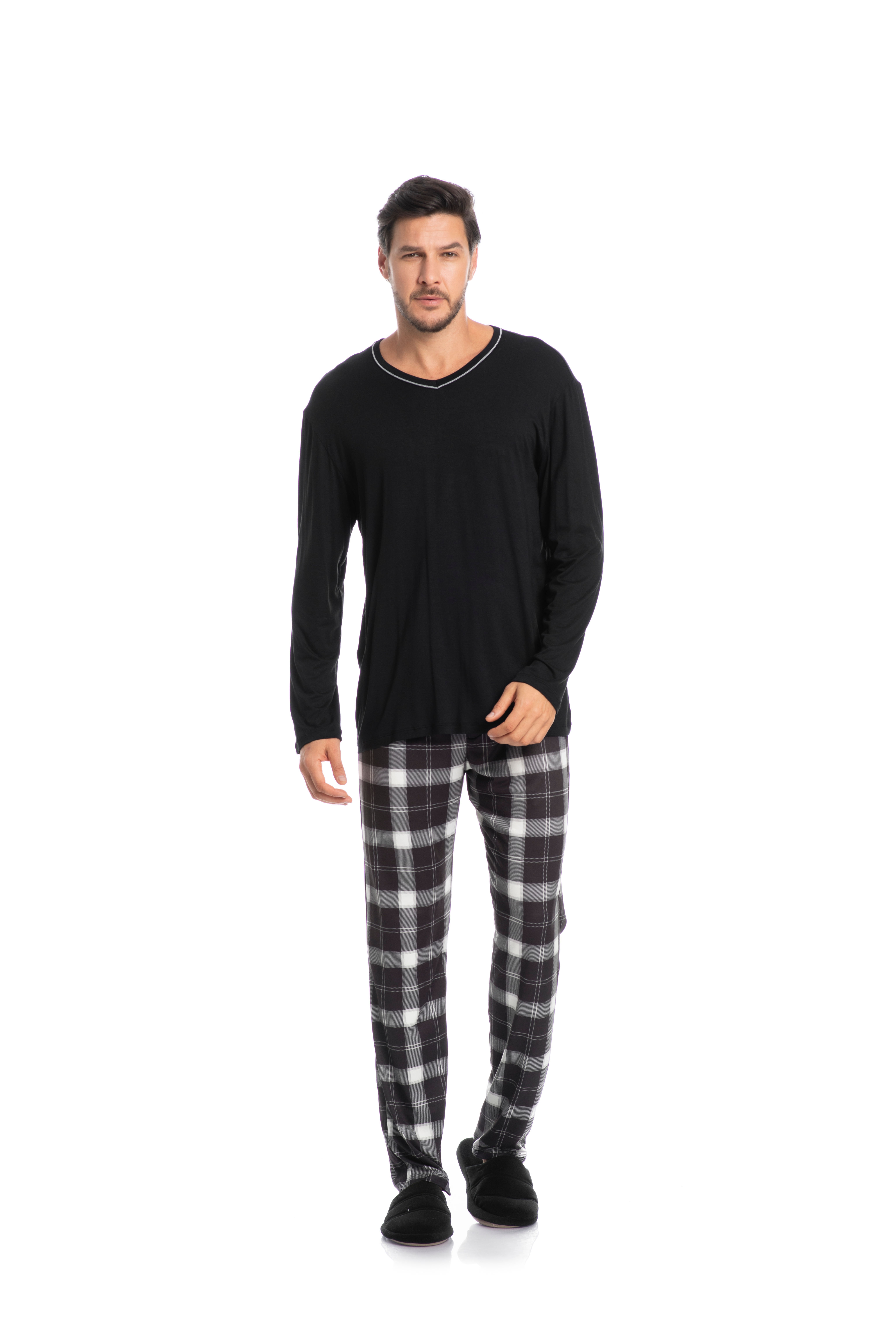 Pijama Longo xadrez- Daniela Tombini