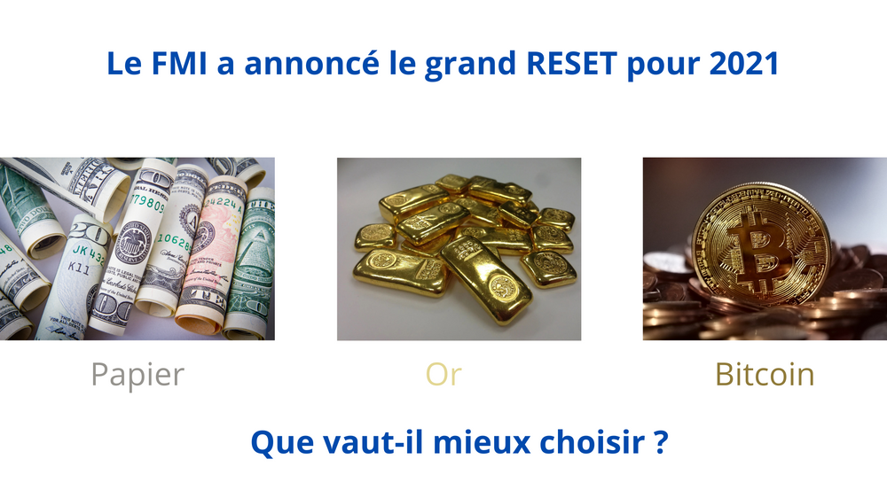 Le Fmi Annonce Le Grand Reset Quel investissement avant le grand reset