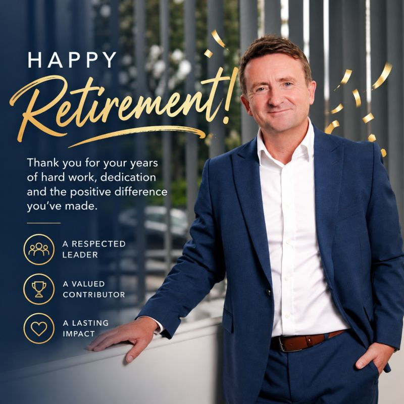 Sales Director, Steve Wilson, Retires.