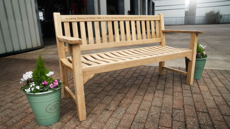 A memorial bench