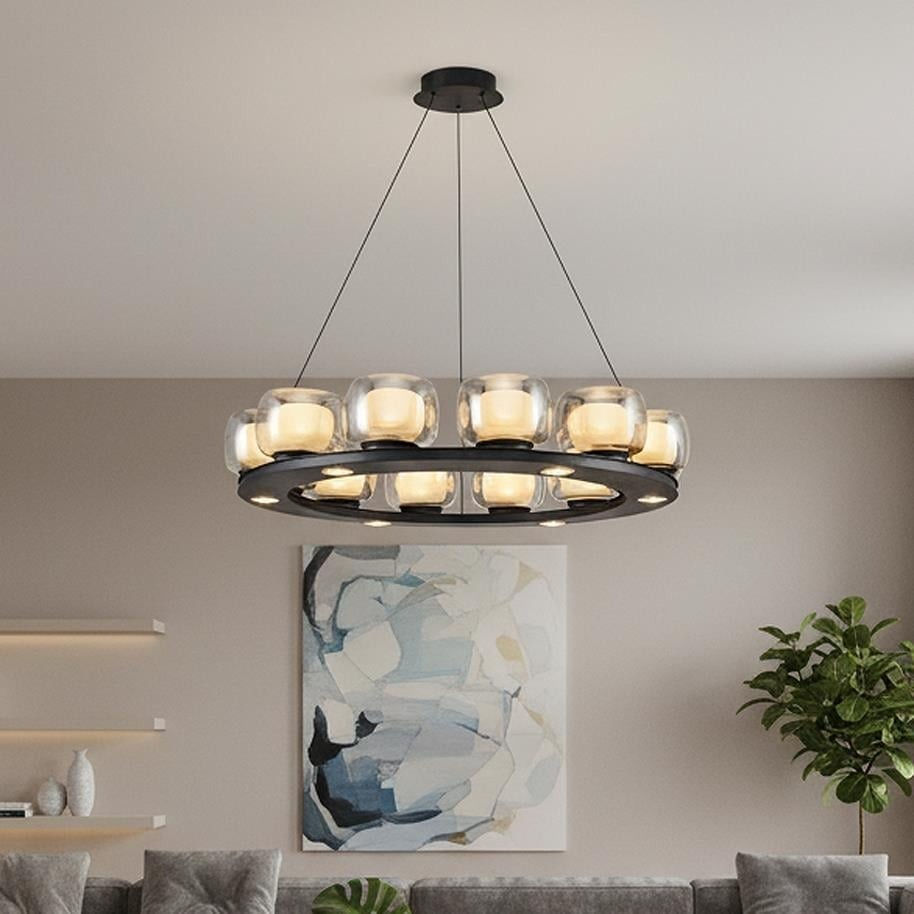 Özcan 2844-12A Sofa 12'Li Sarkıt Siyah