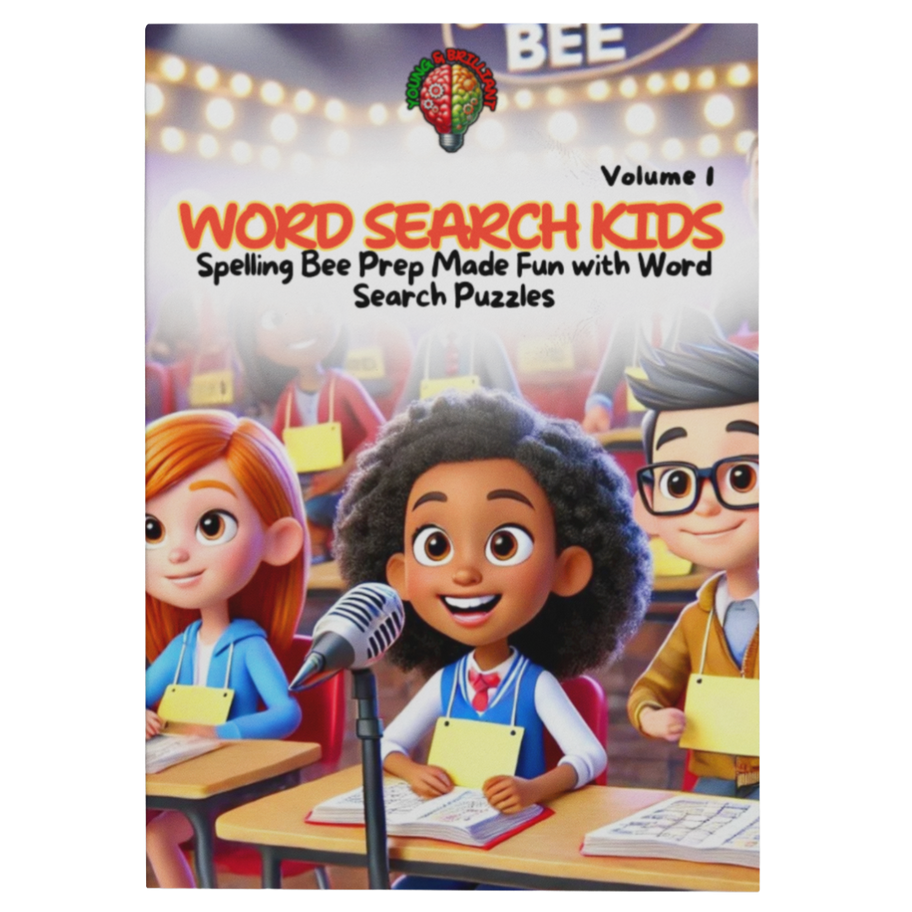 Spelling Bee Word Search book for kids