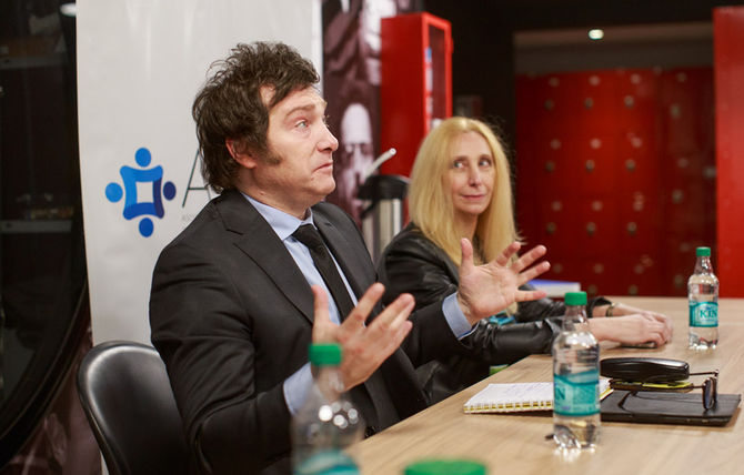 Javier Milei se reune con emprendedores