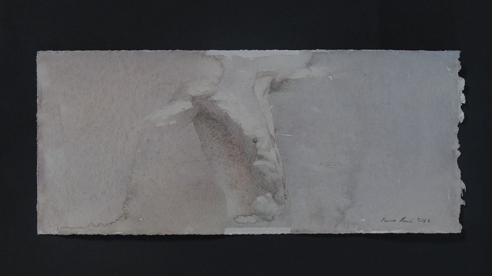 "Torso II". Acuarela y lapiz. 2012