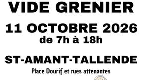 Brocante - vide grenier à Saint-Amant-Tallende, le 11 octobre 2026