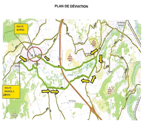 Déviation entre Saint-Amant-Tallende et Tallende du 9 au 20 février 2026