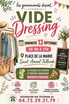 Vide dressing, dimanche 13 septembre 2026