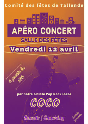 Apéro concert, vendredi 12 avril 2024