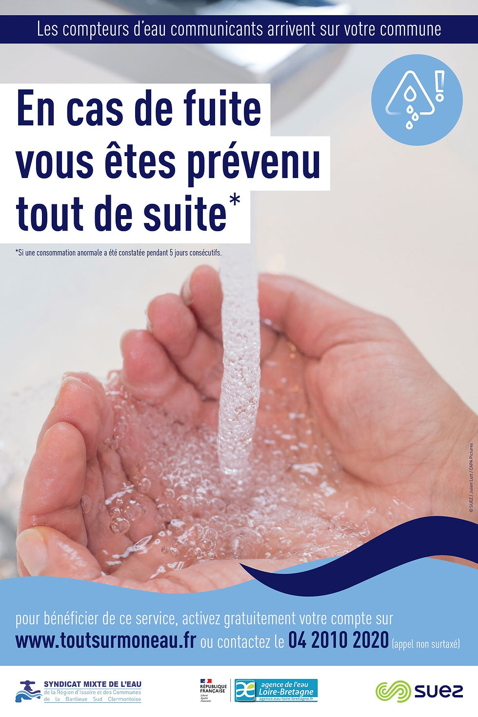 Ouverture des services suite au déploiement du télérelevé de son compteur d'eau