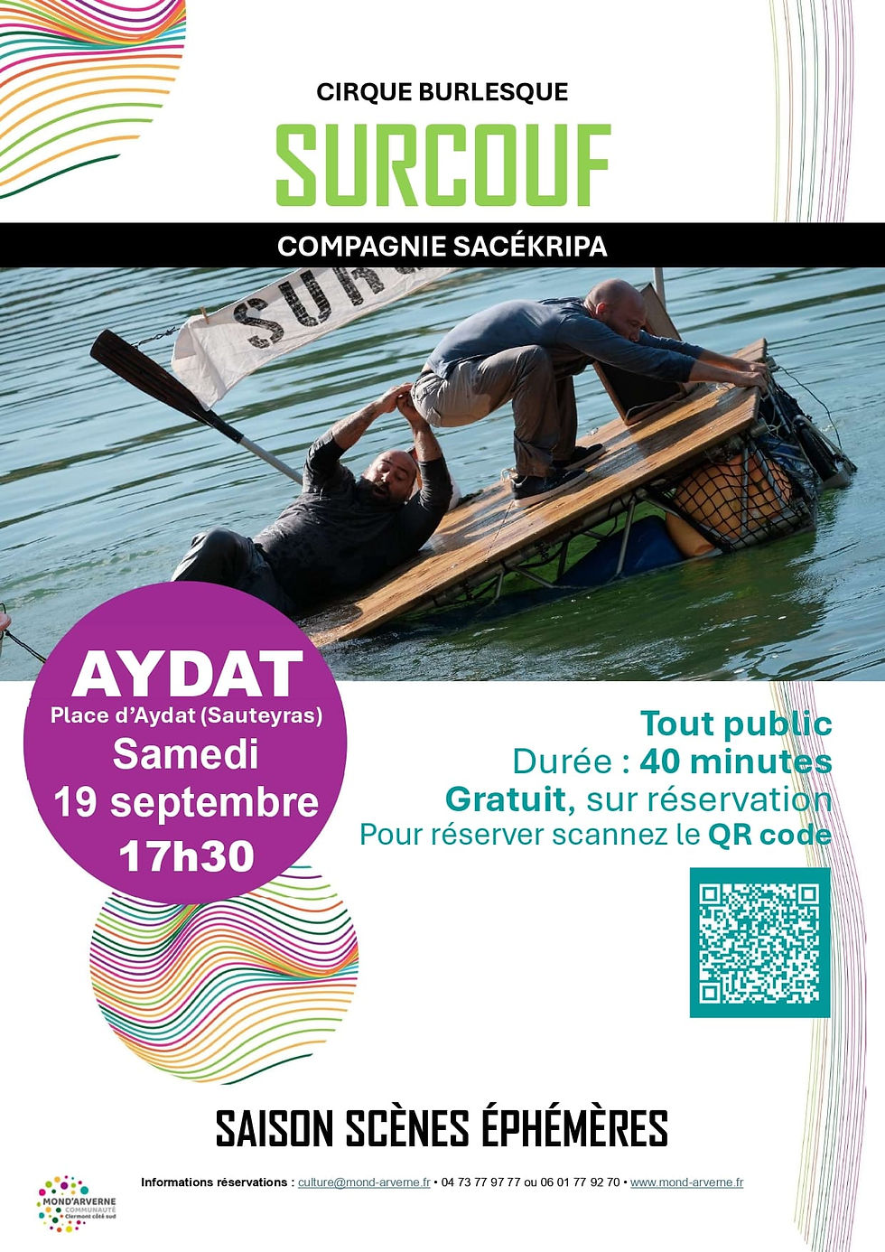 Ouverture de la saison culturelle avec "Surcouf ", à Aydat, le 19 septembre 2026
