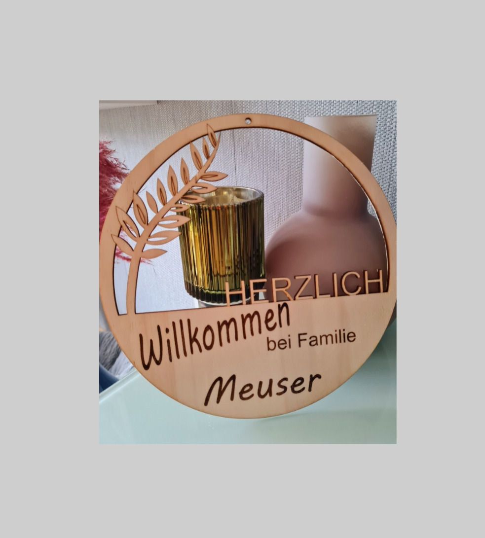 Deko-Loom "Willkommen bei..."