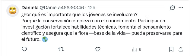 Hilo en X contando la experiencia como estudiantes https://x.com/Daniela46630346/status/2026469158083289113