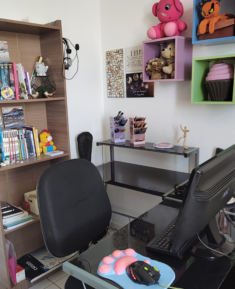 Meu adorável homeoffice 🏠