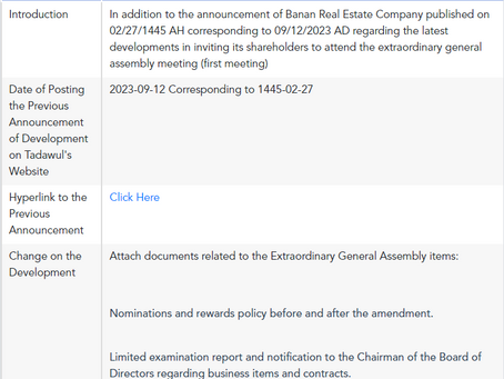 Banan Real Estate Company News