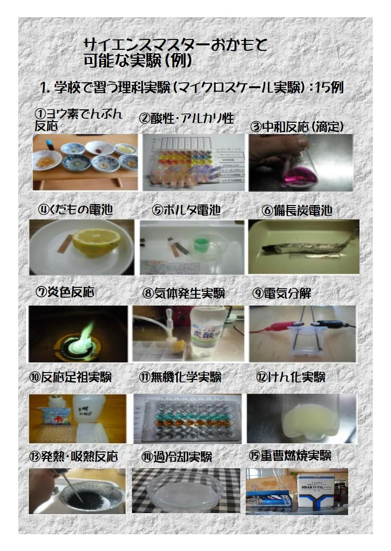 可能な科学実験 Science Okamoto