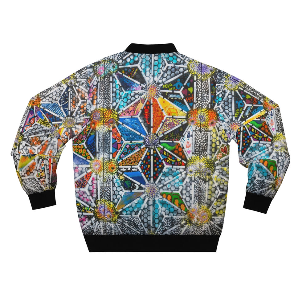Thumbnail: Copy of Men's Bomber Jacket.Gratitude.Oak