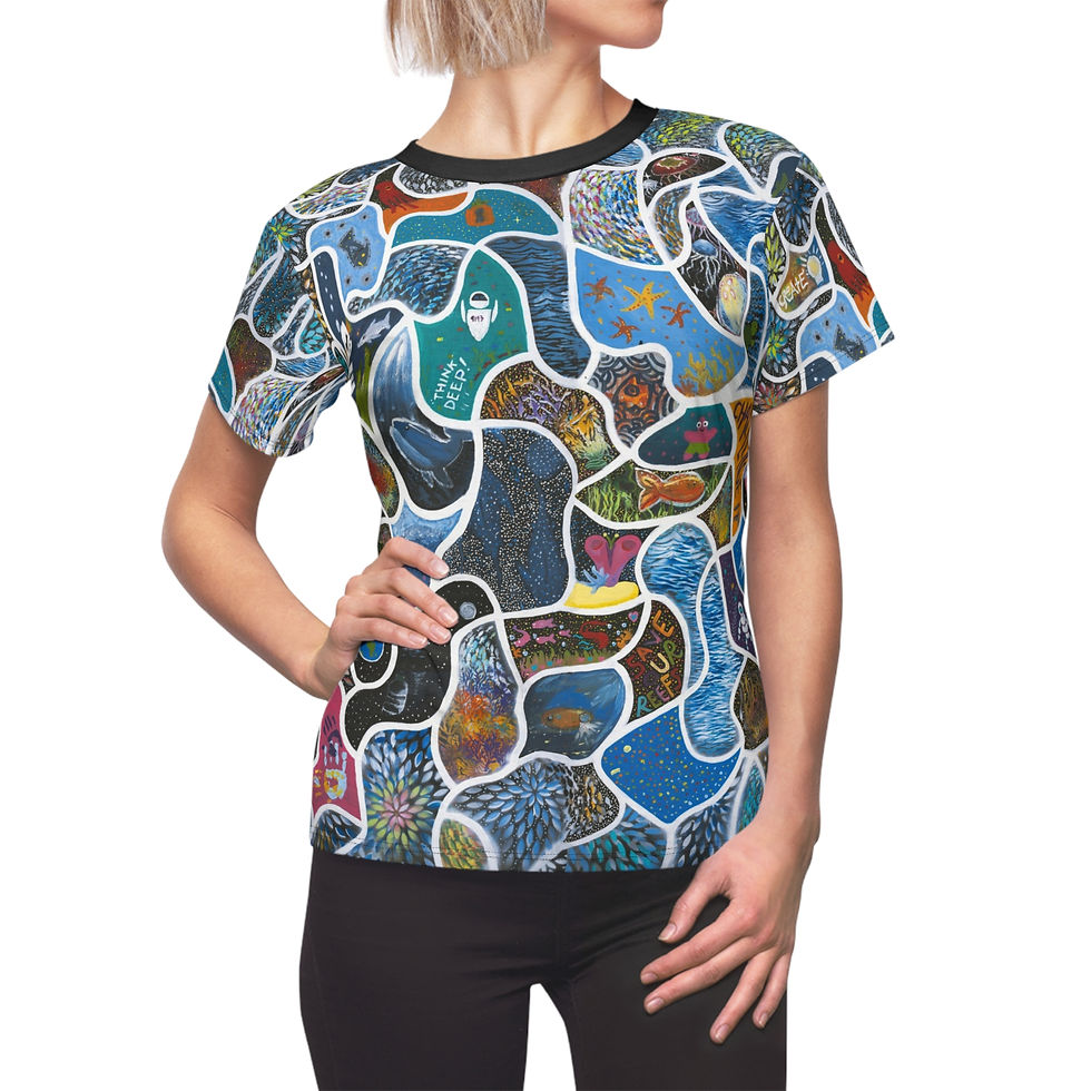 Thumbnail: "Robot Reef" Women's Cut & Sew Tee 