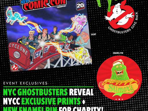 NYC Ghostbusters Reveal New Exclusive NYCC Print + Enamel Pin For Charity!