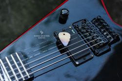 flamed titane guitar pick