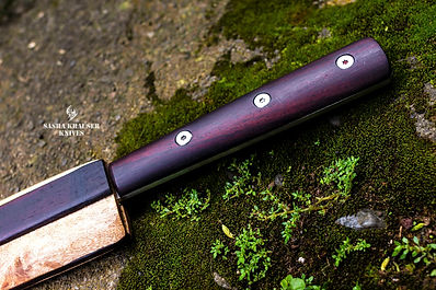 Yanagiba Urasuki manche bois de rose Couteau de cuisine sasha krauser knives (14).JPG