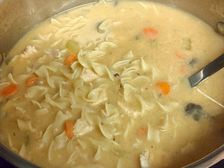 Creamy Chicken and Vegetable Noodle Soup