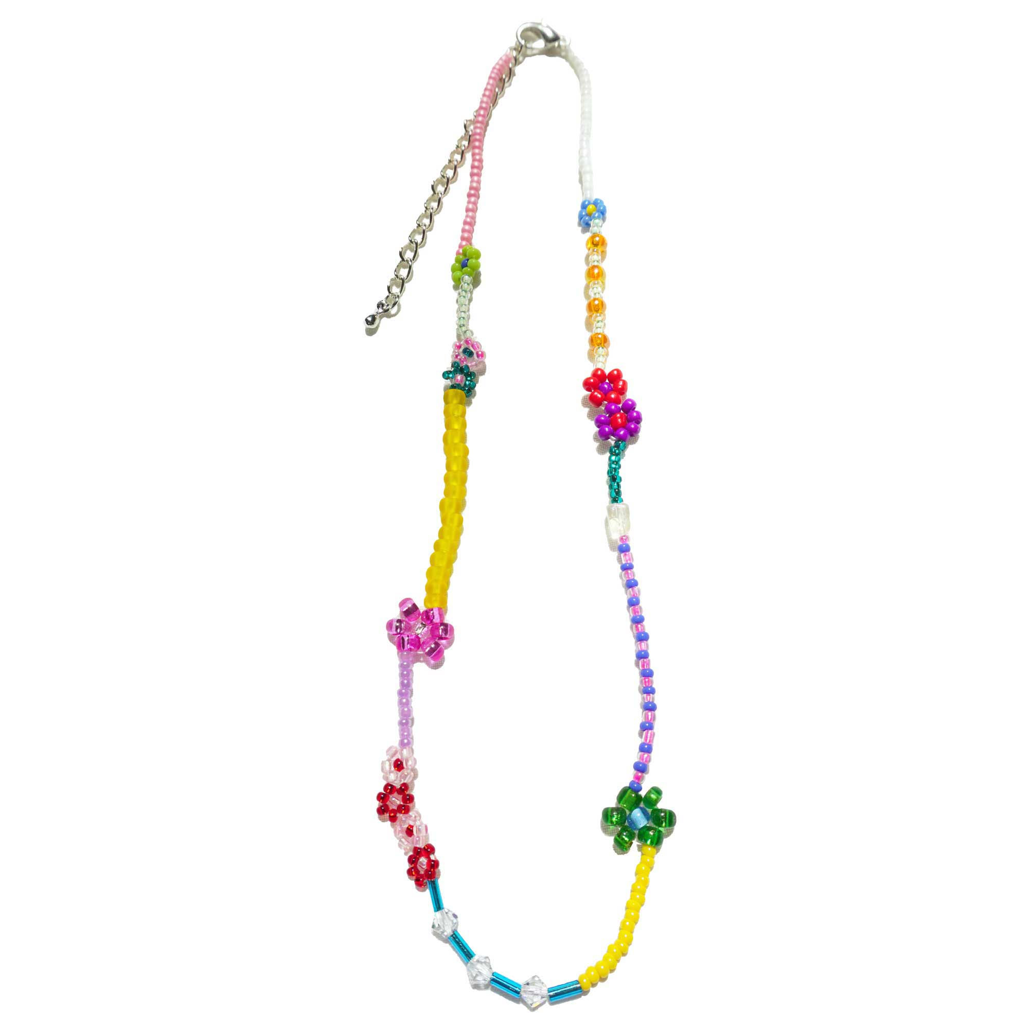 daisy chain necklace multicolor