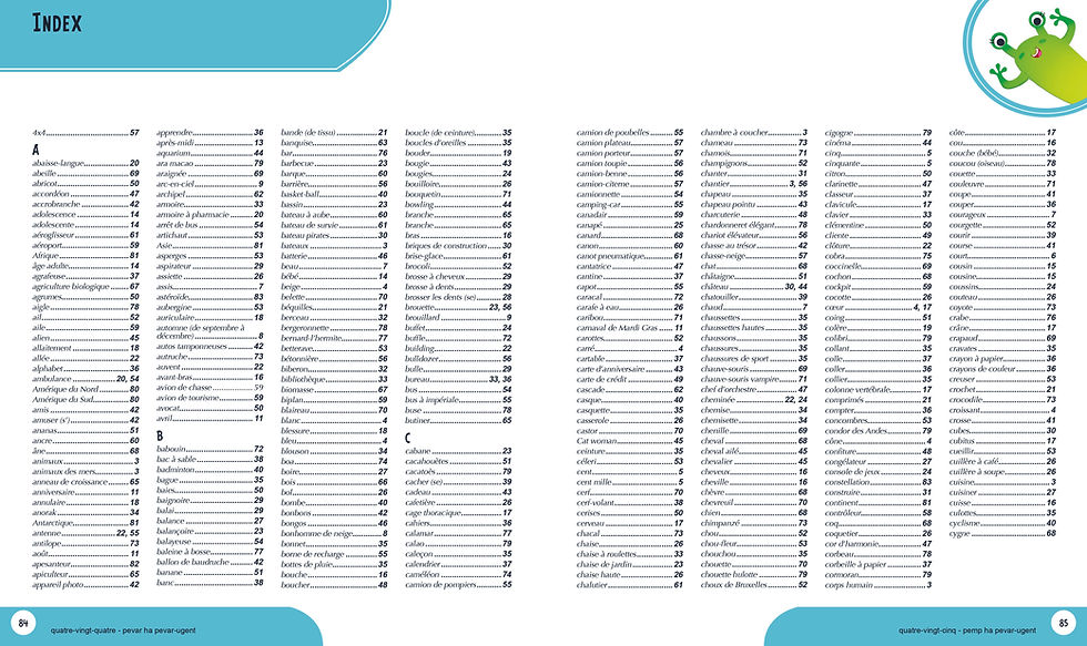 Miniature : Imagier bilingue Breton/Français - 1000 mots