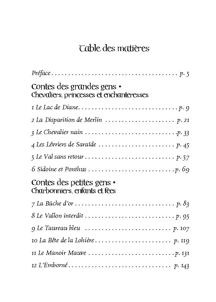Miniature : Contes et légendes de Brocéliande