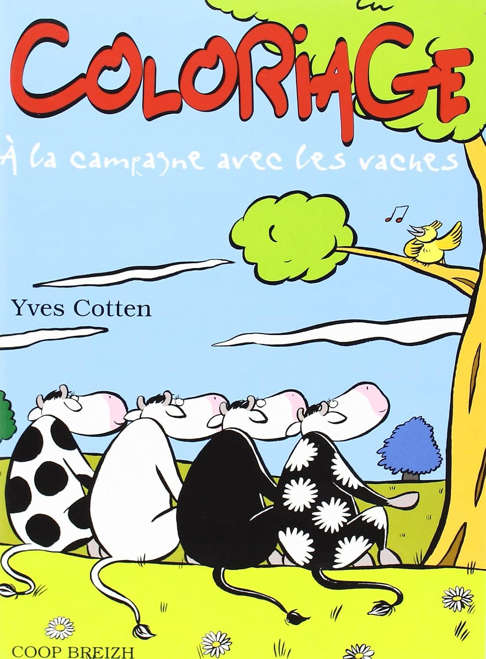 À la campagne avec les vaches - Coloriages