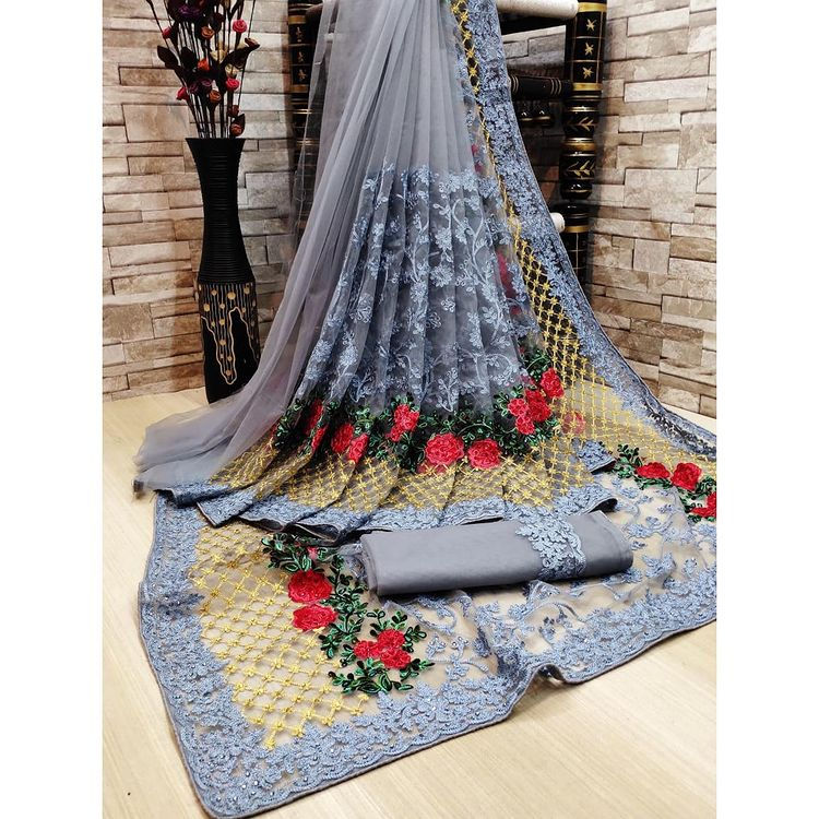 Thumbnail: Net Saree  (10-15 delivery days)