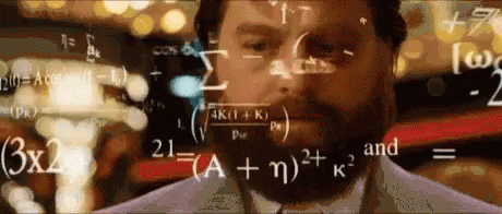 A man thinking very hard