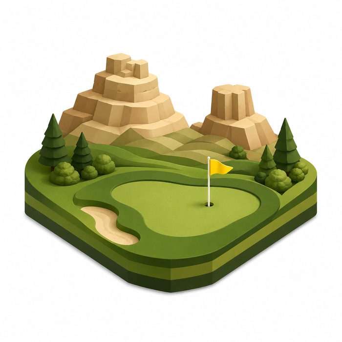 Courthouse And Jailhouse Rock Golf Course logo