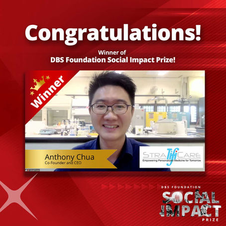 StratifiCare Wins First Prize at Inaugural DBS Foundation Social Impact Prize!