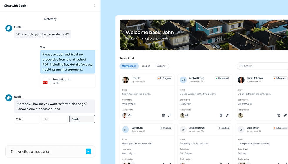 App example: Property management
