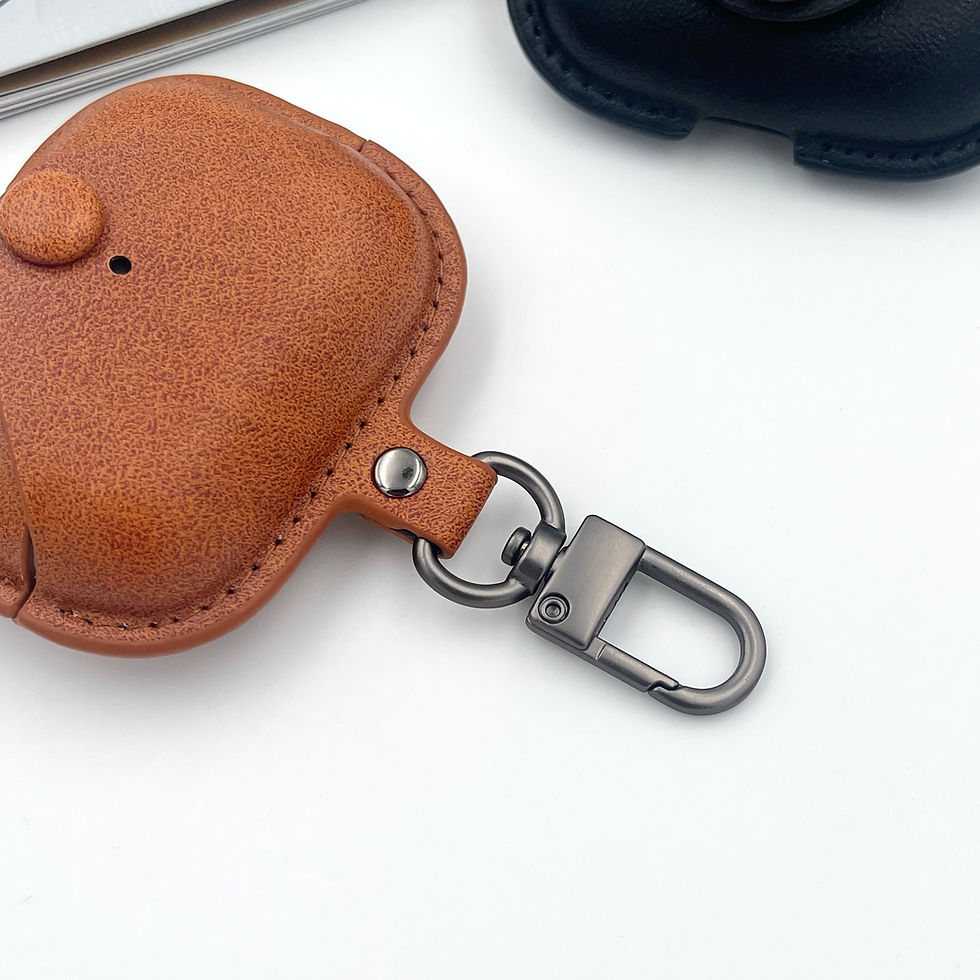 縮圖：【自訂書法英文名】Airpods Case 皮革保護套