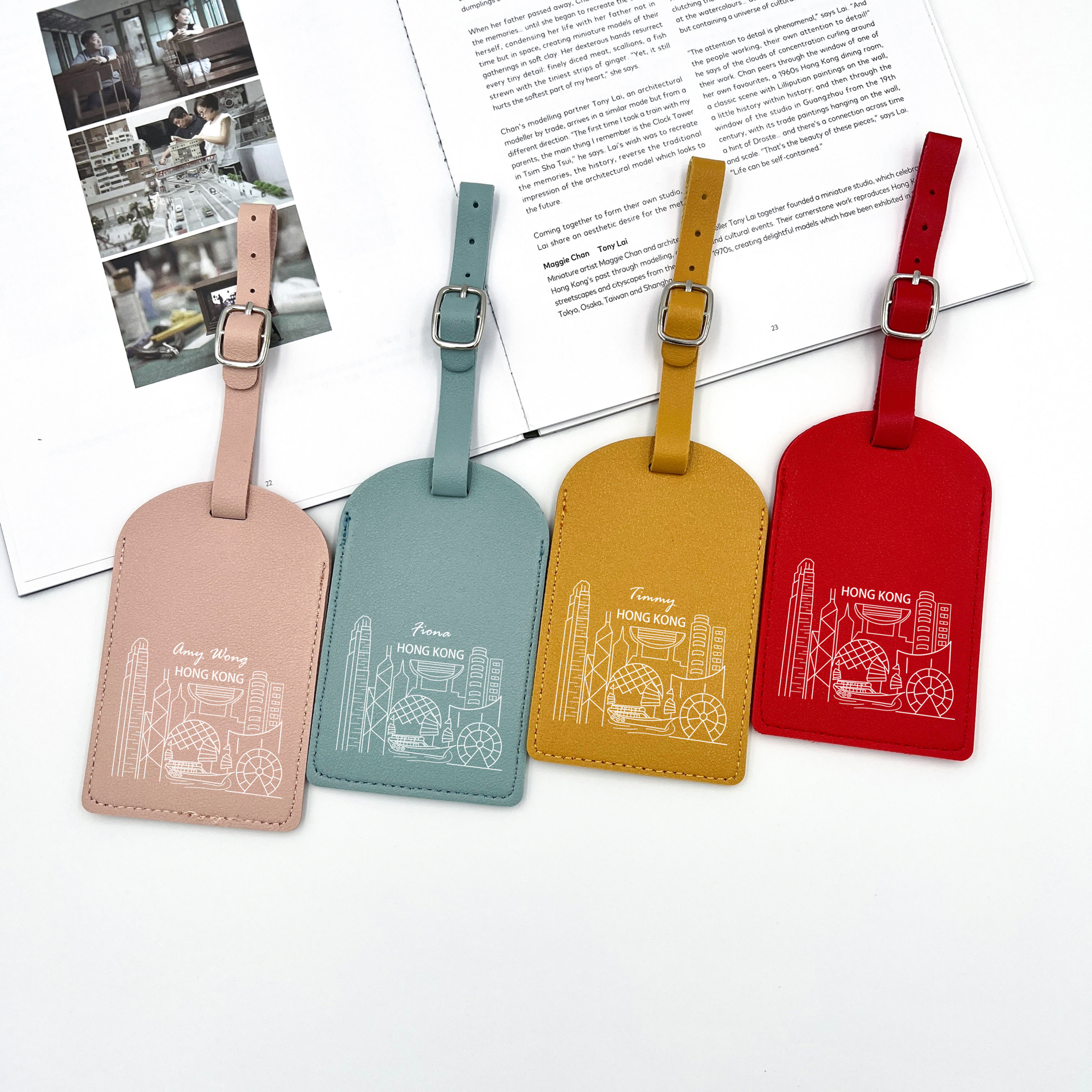 【維港天際線(自訂名字)】行李牌訂製