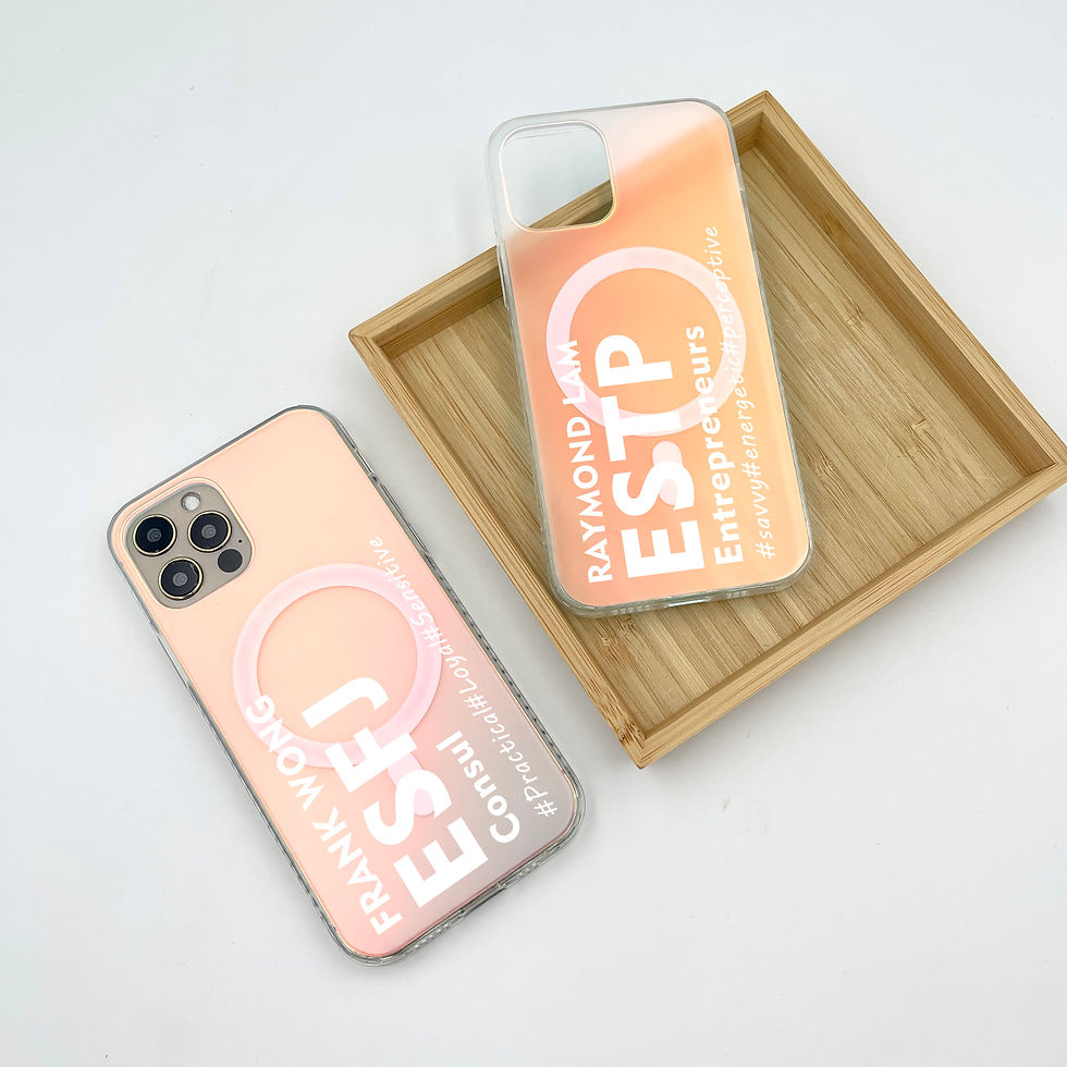 縮圖：【E型人格(英文簡稱款)】iPhone鐳射炫彩無線充電手機殼