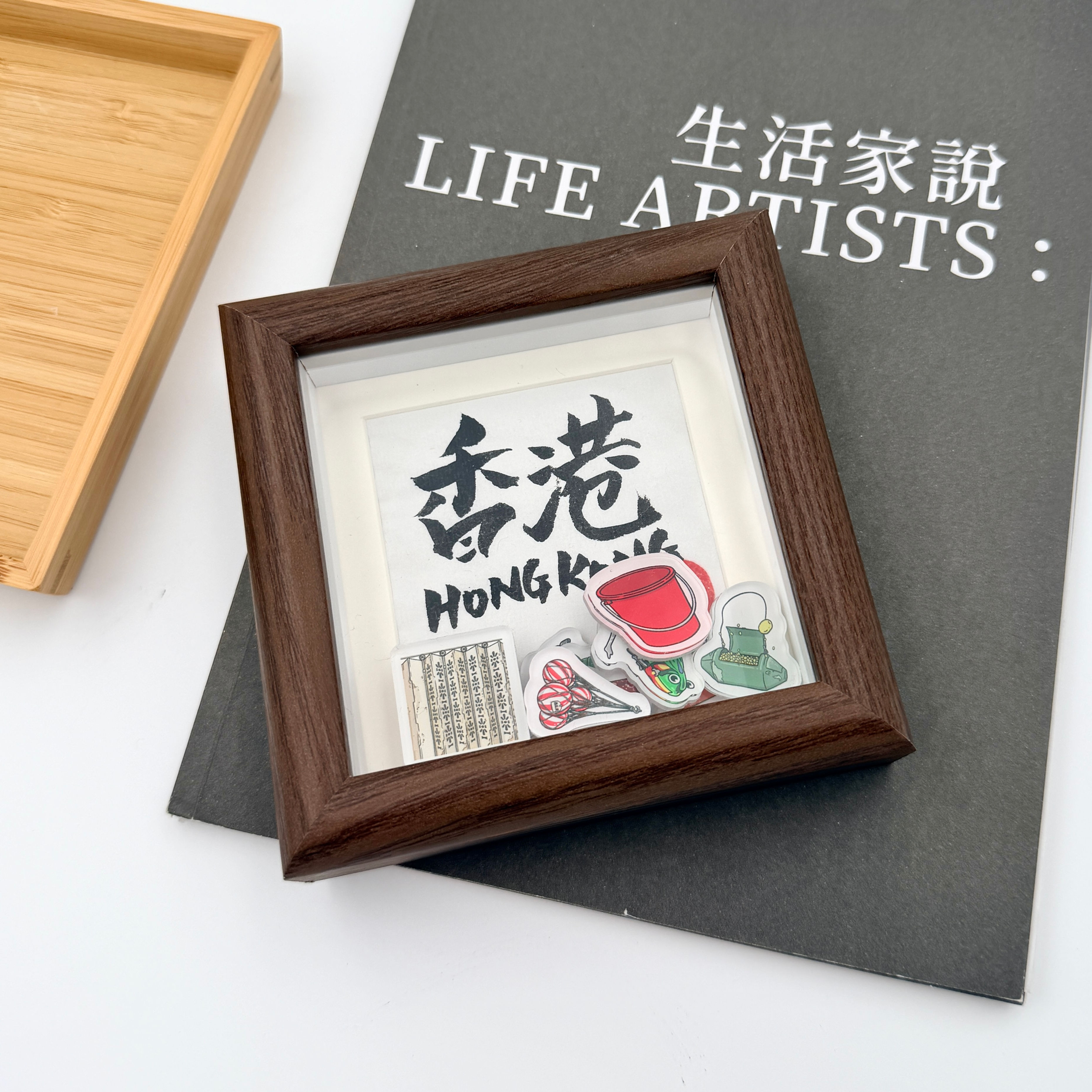 【香港懷舊小物粒粒】自訂手寫書法迷你相架