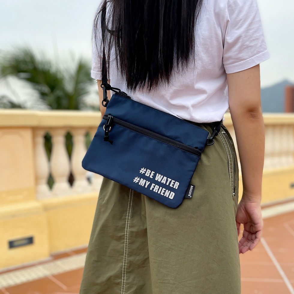 縮圖：【#BE WATER】 運動型防水單肩斜揹袋(橫款)(M)