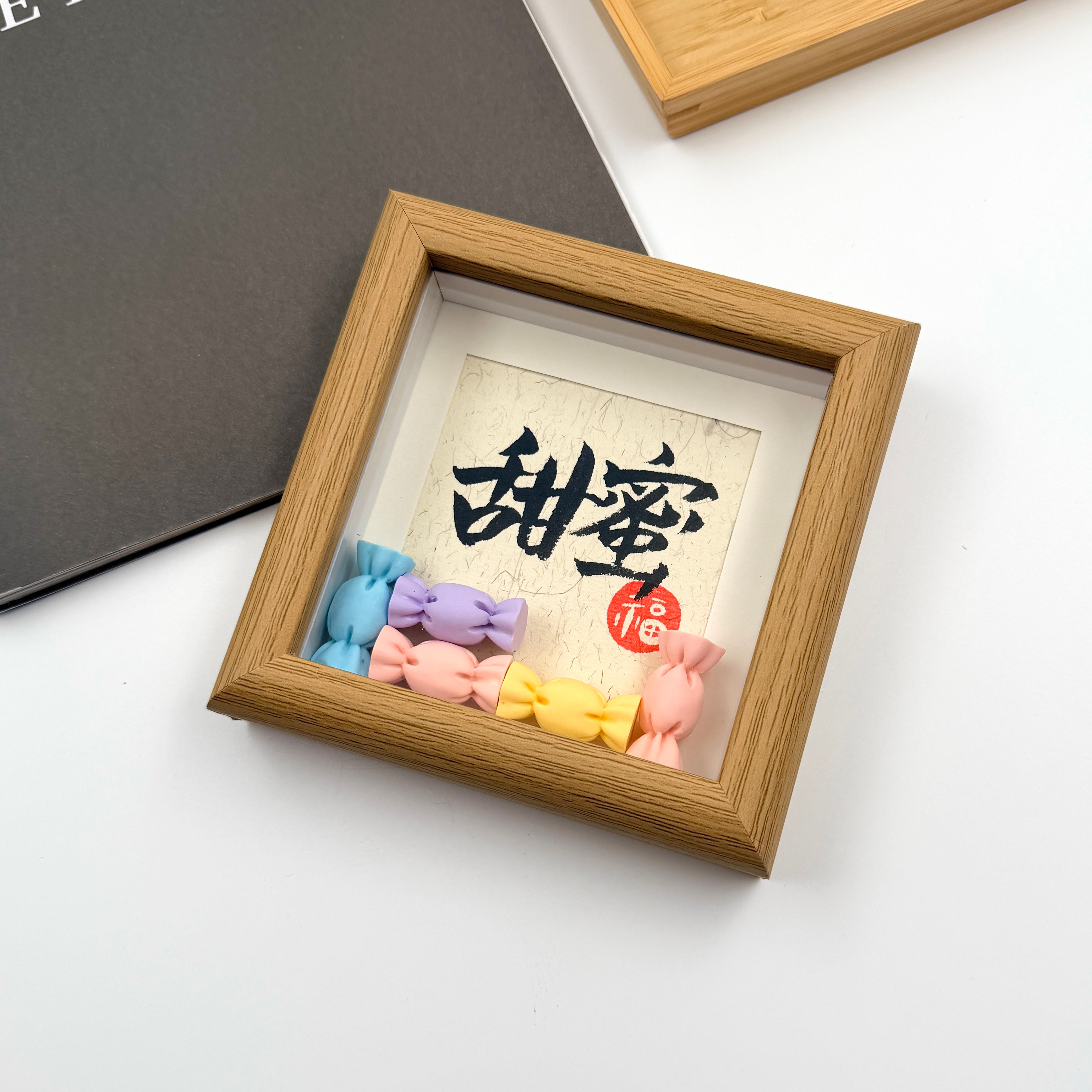 【糖果粒粒】自訂手寫書法迷你相架