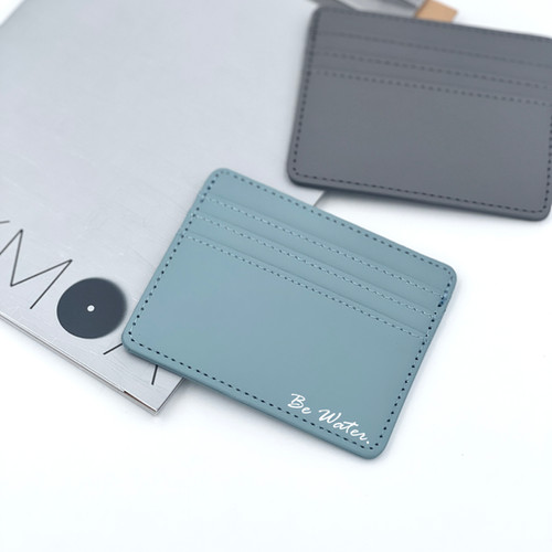 【自訂英文字】超薄皮革Card Case(四卡位) | bagguys