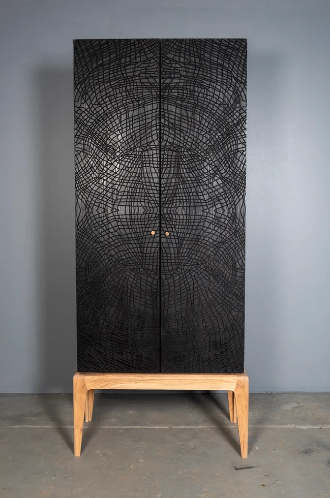 Ndlovu Drinks Cabinet in Ebonised Ash