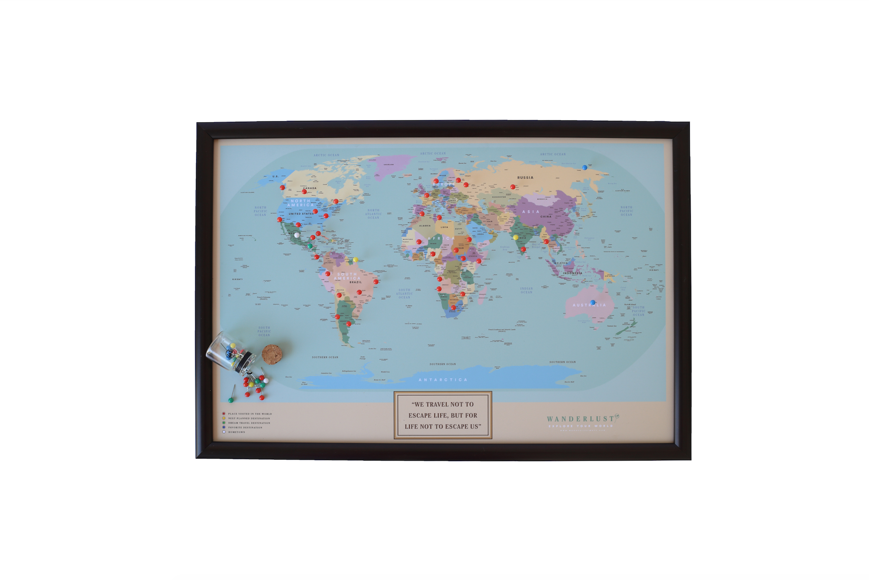 "We travel not to escape life, but for life not to escape us"