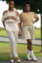 Maillot ZAPO et MABELE sur 2 mannequins