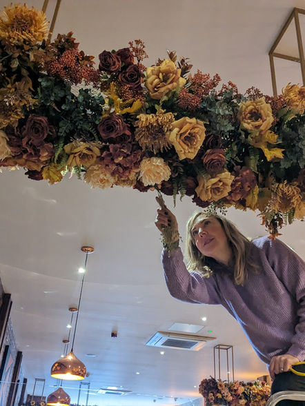 Owner Rowena working on location at kastriots