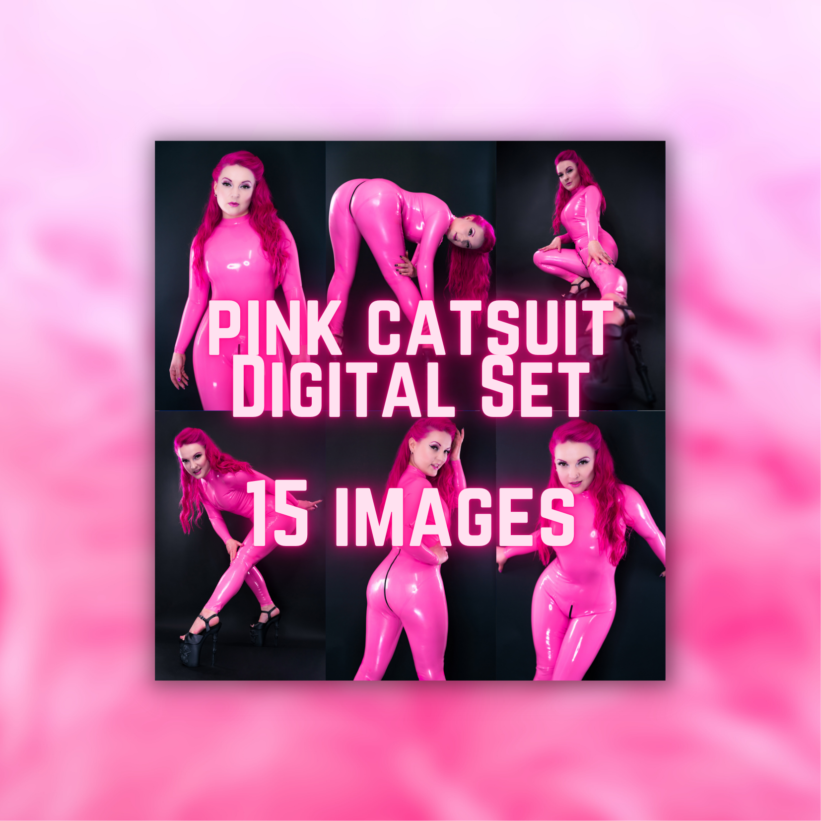 Pink Catsuit - 15 Image Digital Set