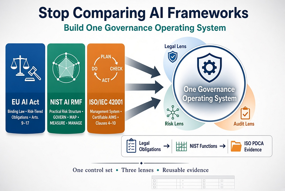 Stop Comparing AI Frameworks—Build One Governance Operating System