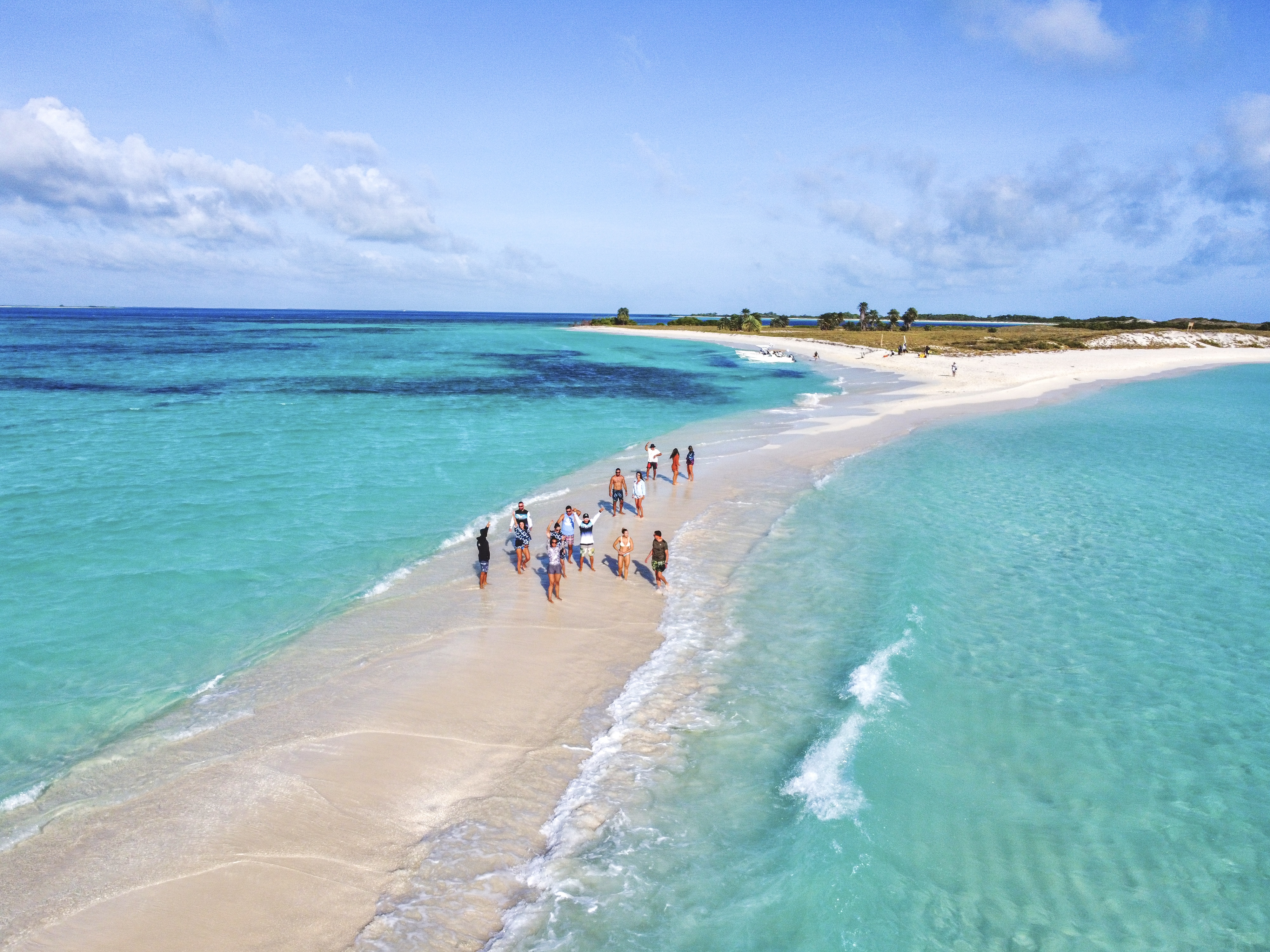 Los Roques archipelago aerial view